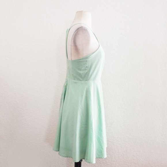 Lulu's Swing Sleeveless Dress Light Green Size S - Picture 2 of 5
